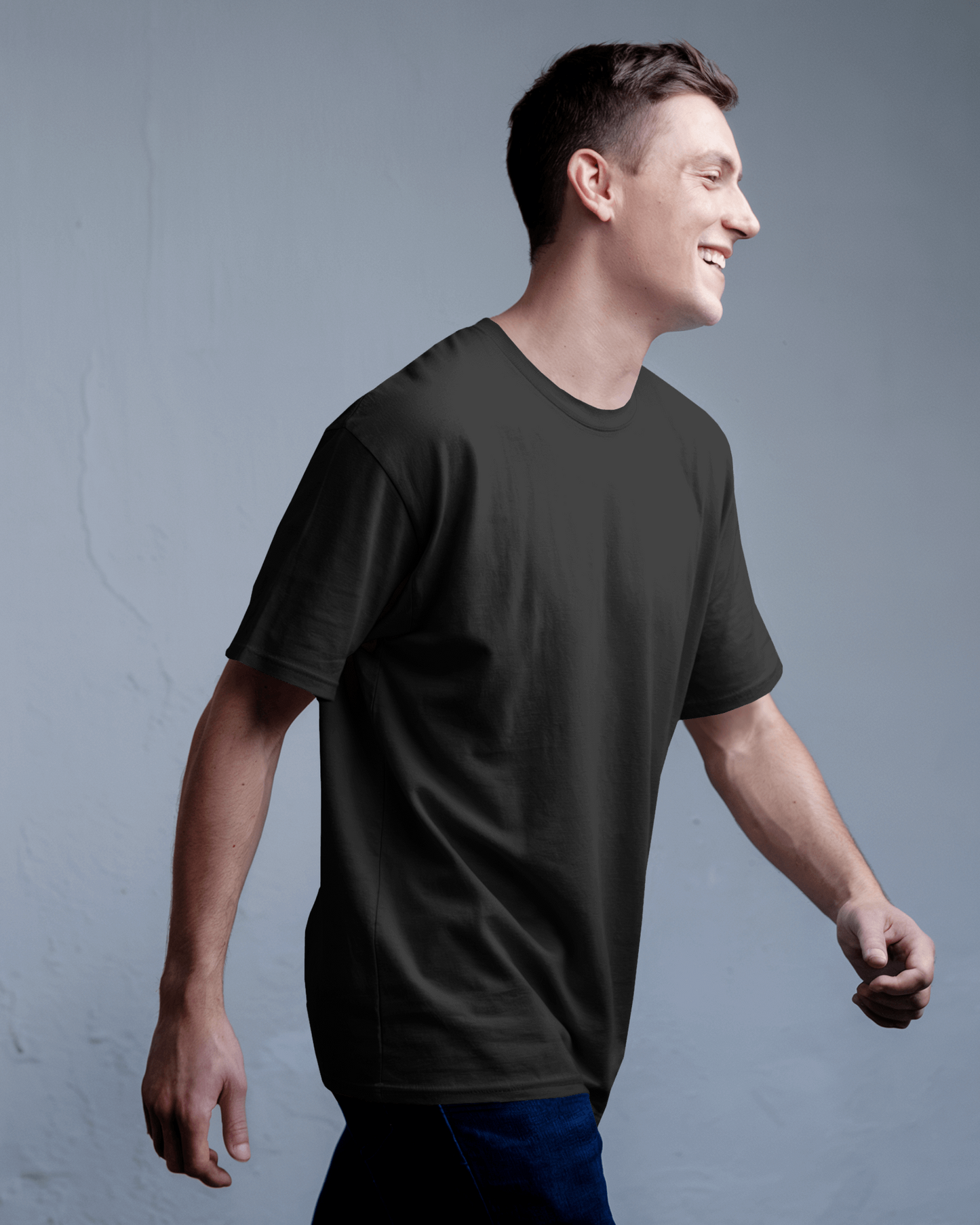 Oversized Black T-Shirt for Men – Urban Streetwear Style