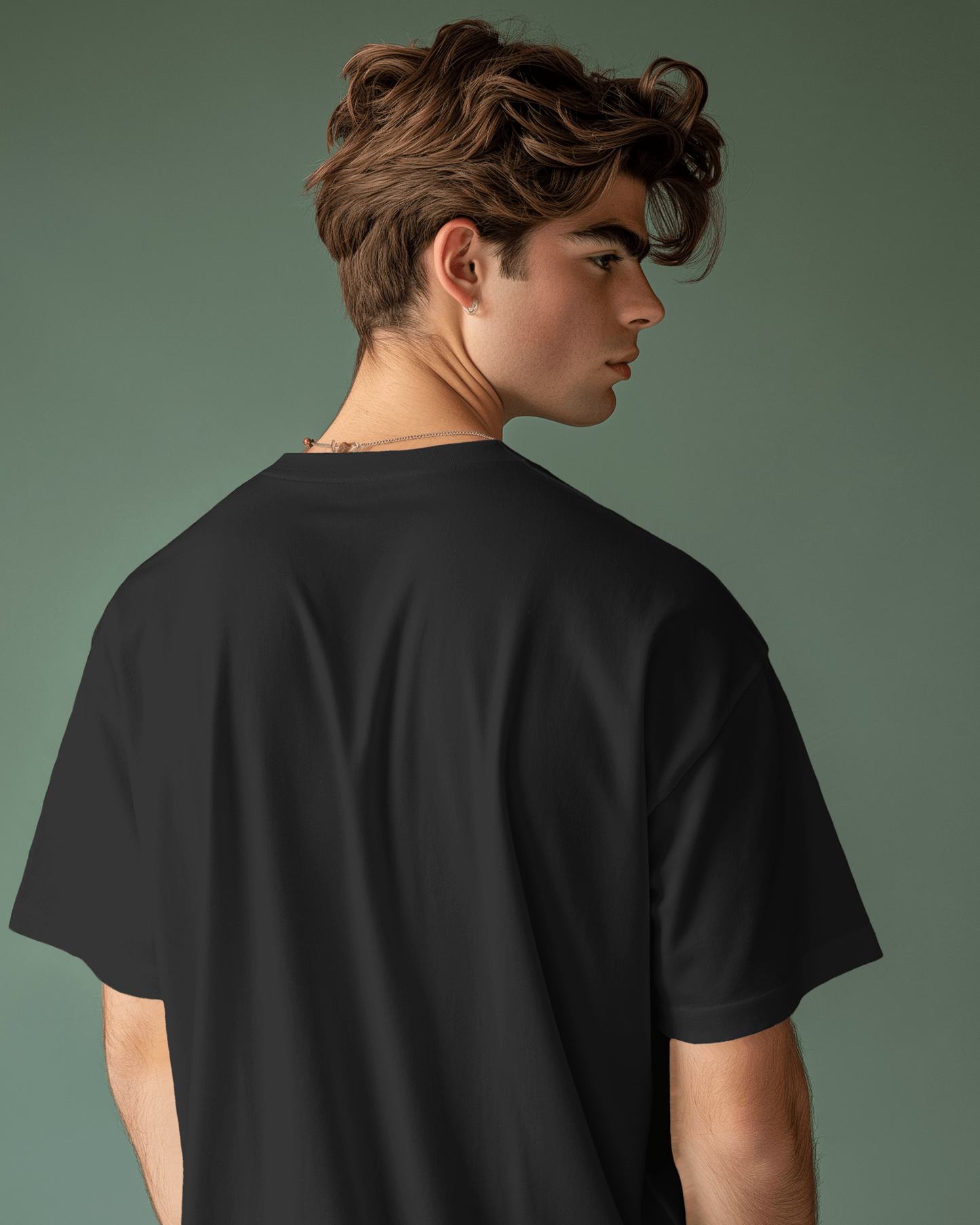 Oversized Black T-Shirt for Men – Urban Streetwear Style