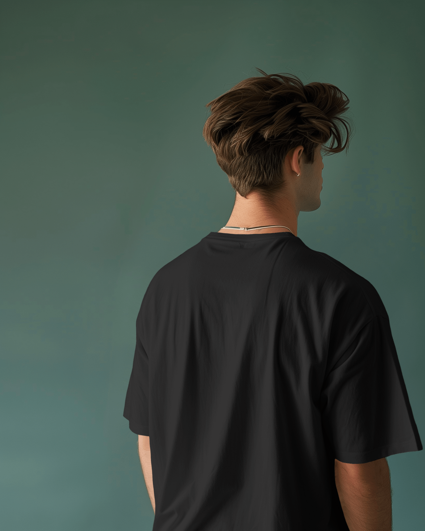 Oversized Black T-Shirt for Men – Urban Streetwear Style